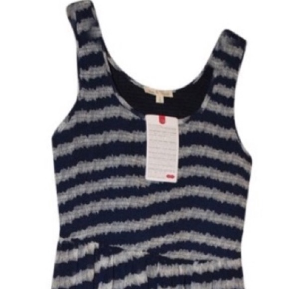 🦋HEM AND THREAD🦋BLURRY STRIPED CHIFFON DRE… - Picture 2 of 8